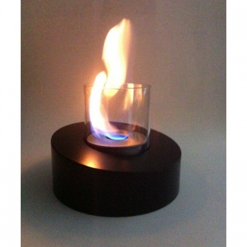Art flame Glass Ovale Nero
